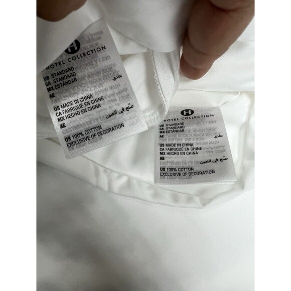 Hotel Collection Chain Link Embroidery FULL/QUEEN Duvet + 2 Shams WhiteChampagne - Picture 5 of 12